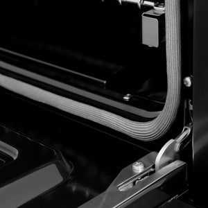 ZLINE - 48 in. 6.7 cu. ft. Select Double Oven Dual Fuel Range in Black Stainless Steel with 8 Brass Burners