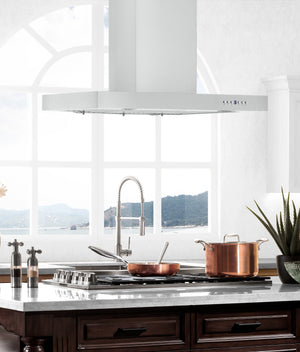 ZLINE - 30" Convertible Vent Island Mount Range Hood in Stainless Steel (KE2i-30)