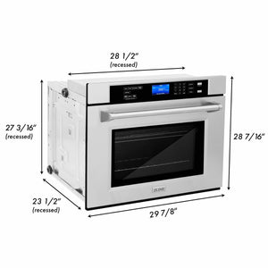ZLINE - Kitchen Package with 48" Stainless Steel Rangetop and 48" Single Wall Oven (2KP-RTAWS48)
