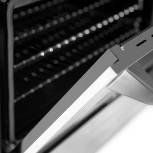 ZLINE - 30" Kitchen Package Stainless Steel Dual Fuel Range and Over The Range Microwave with Traditional Handle