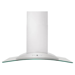 ZLINE - 30" Convertible Vent Wall Mount Range Hood in Stainless Steel & Glass (KN-30)