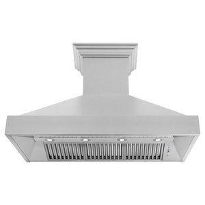 ZLINE - 48 in. Kitchen Package with Satin Stainless Steel Dual Fuel Range and Convertible Vent Range Hood