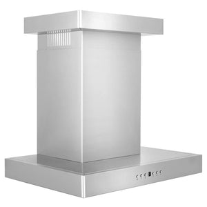 ZLINE - 30" Convertible Vent Wall Mount Range Hood in Stainless Steel with Crown Molding (KECRN-30)