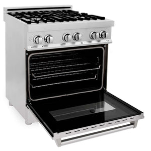 ZLINE - 30" Kitchen Package with Stainless Steel Dual Fuel Range and Convertible Vent Range Hood (2KP-RARH30)