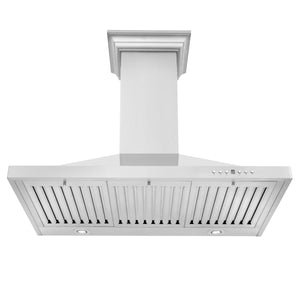 ZLINE - 30" Convertible Vent Wall Mount Range Hood in Stainless Steel with Crown Molding (KBCRN-30)