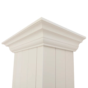 ZLINE - 30" Ducted Vent Wooden Convertible Vent Wall Mount Range Hood in Cottage White (KPTT-30)