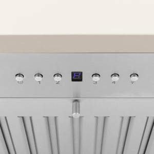 ZLINE - 30" Ducted Vent Wooden Convertible Vent Wall Mount Range Hood in Cottage White (KPTT-30)