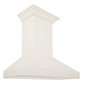 ZLINE - 30" Ducted Vent Wooden Convertible Vent Wall Mount Range Hood in Cottage White (KPTT-30)