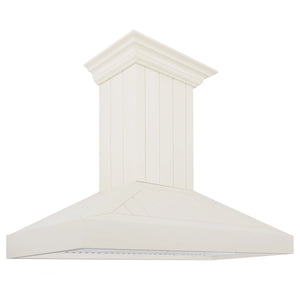 ZLINE - 30" Ducted Vent Wooden Convertible Vent Wall Mount Range Hood in Cottage White (KPTT-30)