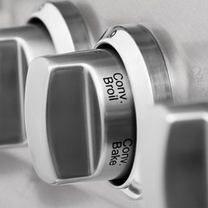 ZLINE - 30 in. 4.0 cu. ft. Legacy Dual Fuel Range with 4 Burner Gas Cooktop and Electric Convection Oven in Satin Stainless Steel