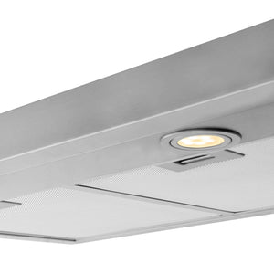 ZLINE - 30" 400 CFM Ducted Under Cabinet Range Hood in Stainless Steel - Hardwired Power (617-30)