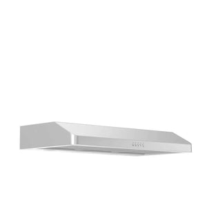 ZLINE - 30" 400 CFM Ducted Under Cabinet Range Hood in Stainless Steel - Hardwired Power (617-30)