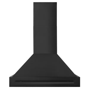 ZLINE - 36" Black Stainless Steel Range Hood with Black Stainless Steel Handle (BS655-36-BS)