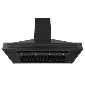 ZLINE - 48" Black Stainless Steel Range Hood with Black Stainless Steel Handle (BS655-48-BS)