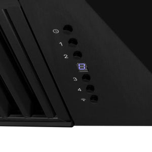 ZLINE - 48" Black Stainless Steel Range Hood with Black Stainless Steel Handle (BS655-48-BS)