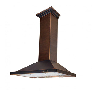 ZLINE - 30" Designer Series Hand-Hammered Convertible Vent Wall Mount Range Hood (8KBH-30)