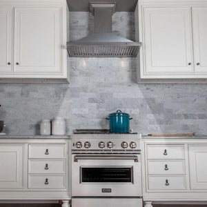 ZLINE - 48 in. Designer Series Satin Stainless Steel Convertible Vent Wall Mount Range Hood (8KBS-48)