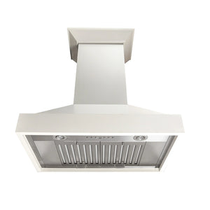 ZLINE - 30" Ducted Wooden Wall Mount Range Hood in Cottage White (KBTT)