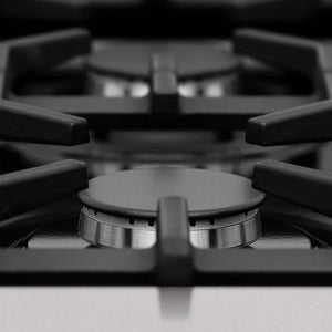 ZLINE - 24 in. 2.8 cu. ft. Legacy Dual Fuel Range with 4 Burner Gas Cooktop and Electric Convection Oven in Satin Stainless Steel