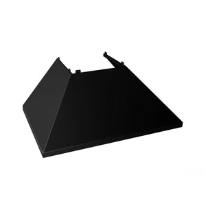 ZLINE - 30 in. Ducted Satin Stainless Steel Wall Mount Range Hood with Black Matte Shell (8654BLM-30)