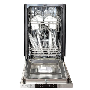 ZLINE 18 in. Compact Copper Top Control Dishwasher with Stainless Steel Tub and Modern Style Handle, 52dBa