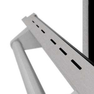 ZLINE - 24 in. 2.8 cu. ft. Legacy Dual Fuel Range with Gas Cooktop and Electric Convection Oven in Satin Stainless Steel with 4 Brass Burners