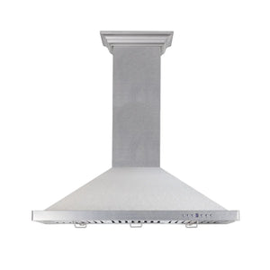 ZLINE - 36 in. Designer Series Satin Stainless Steel Convertible Vent Wall Mount Range Hood (8KBS-36)