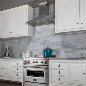 ZLINE - 36 in. Designer Series Satin Stainless Steel Convertible Vent Wall Mount Range Hood (8KBS-36)