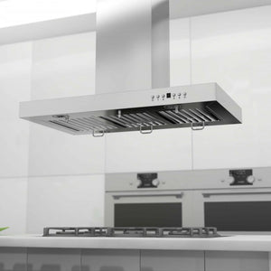 ZLINE - 48" Convertible Vent Island Mount Range Hood in Stainless Steel (KE2i-48)