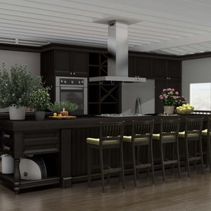 ZLINE - 48" Convertible Vent Island Mount Range Hood in Stainless Steel (KE2i-48)