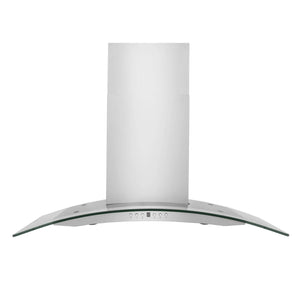 ZLINE - 48" Convertible Vent Convertible Vent Wall Mount Range Hood in Stainless Steel & Glass (KN4-48)