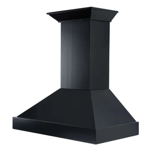ZLINE - 36" Convertible Vent Wooden Wall Mount Range Hood in Black