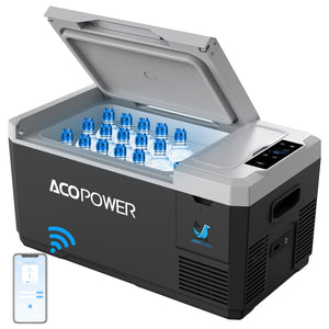 ACOPOWER - LiONCooler Min Solar Powered Car Fridge Freezer, 19 Quarts