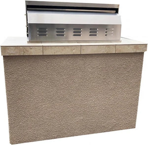 KoKoMo - St. Martin 4' Charcoal Built In BBQ Island