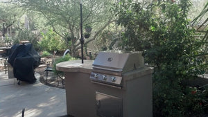 KoKoMo - Mini Maui 6' BBQ Island with 33 Inch Bar and Built In BBQ Grill