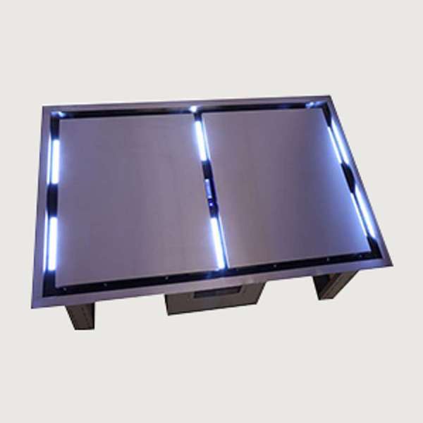 FORNO - Arezzo 44-Inch Recessed Ceiling Range Hood, Dual Motors, 1200 CFM, Hybrid Filters, Remote Control