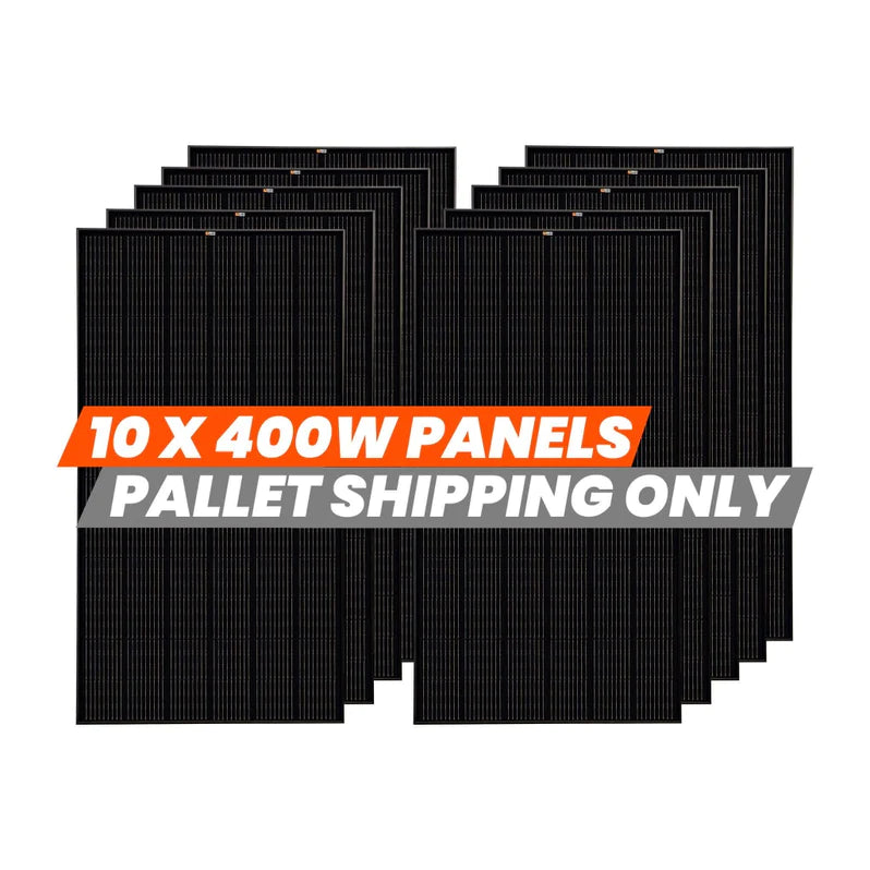 RICH SOLAR - MEGA 400 Watt Solar Panel 8,10,12 Pack