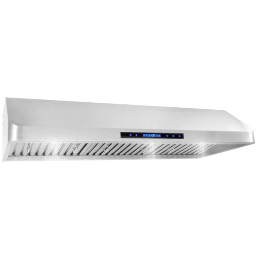 Cosmo 4-Piece, 48&quot; Gas Range, 48&quot; Range Hood, 24&quot; Dishwasher and Refrigerator COS-4PKG-122