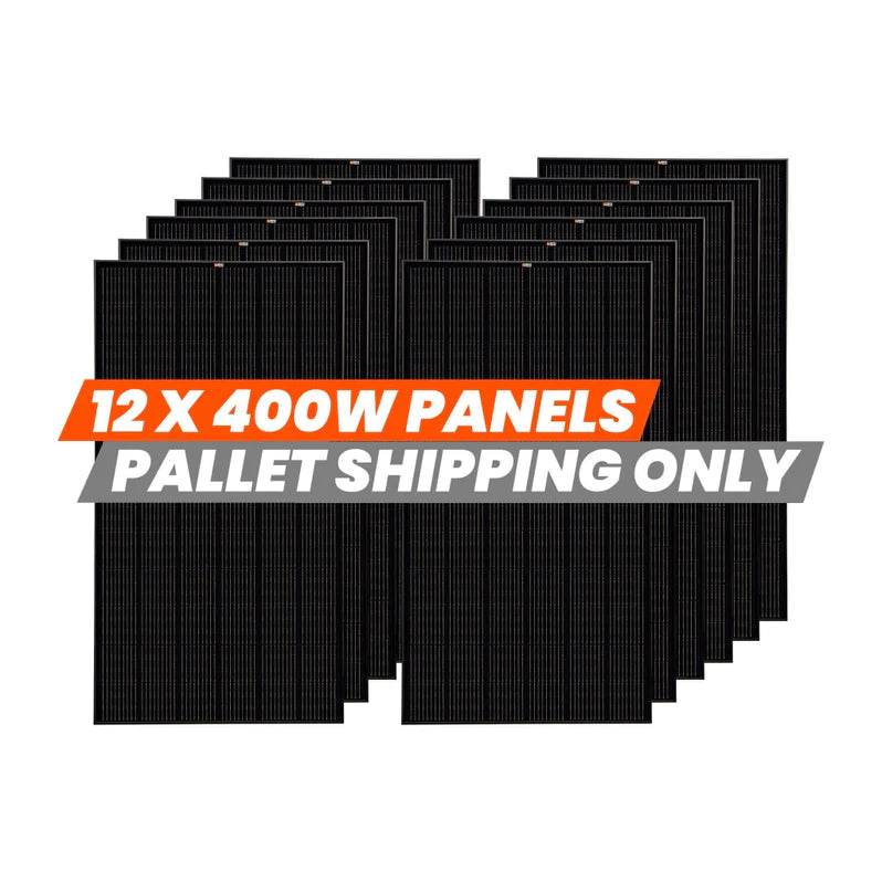 RICH SOLAR - MEGA 400 Watt Solar Panel 8,10,12 Pack