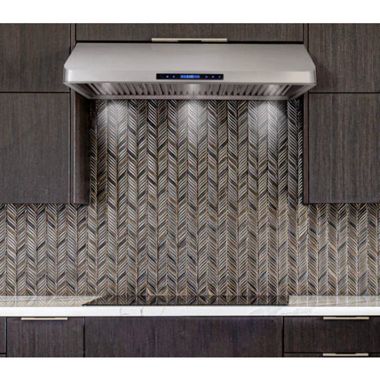 Cosmo 4-Piece, 48&quot; Gas Range, 48&quot; Range Hood, 24&quot; Dishwasher and Refrigerator COS-4PKG-122