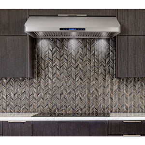 Cosmo 4-Piece, 48" Gas Range, 48" Range Hood, 24" Dishwasher and Refrigerator COS-4PKG-122