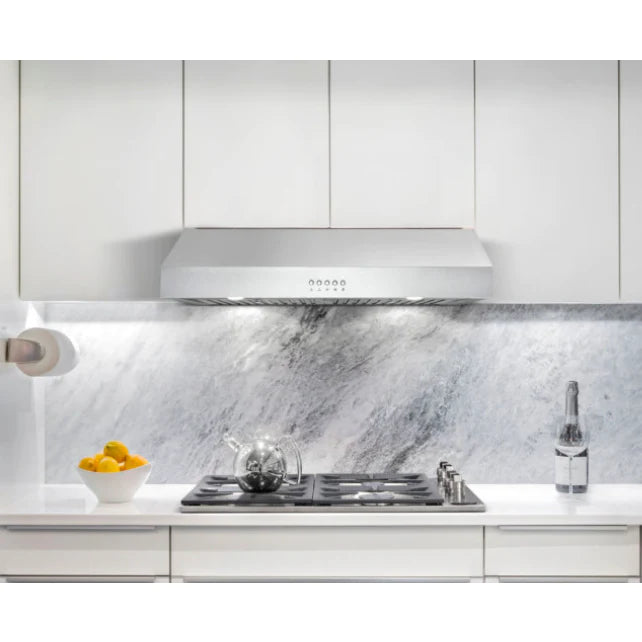 Cosmo 5-Piece Kitchen, 30&quot; Gas Range and 30&quot; Under Cabinet Range Hood COS-5PKG-079