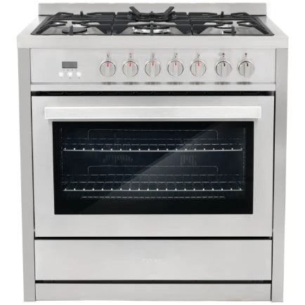 Cosmo 4-Piece, 36&quot; Gas Range, 36&quot; Range Hood, 24&quot; Dishwasher and Refrigerator COS-4PKG-026