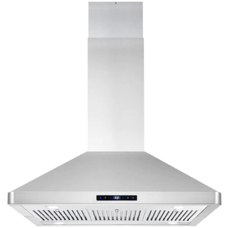 Cosmo 5-Piece Kitchen, 36&quot; Dual Fuel Range and 36&quot; Island Range Hood COS-5PKG-072