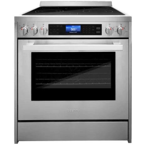 Cosmo 4-Piece, 30&quot; Electric Range, 30&quot; Range Hood, Dishwasher and Refrigerator COS-4PKG-029