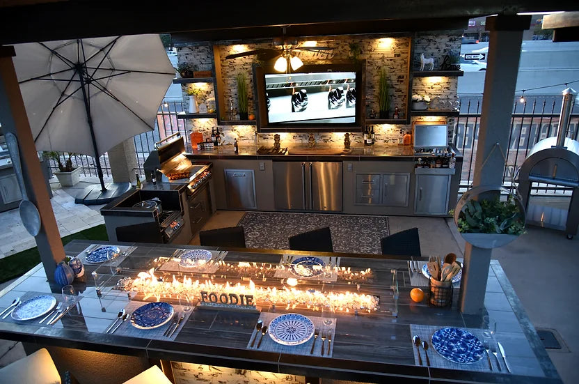 KoKoMo - Outdoor Kitchen Montego Model BBQ Island BBQ Grill