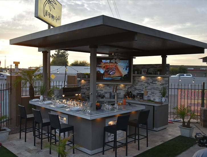 Outdoor sales bbq bar
