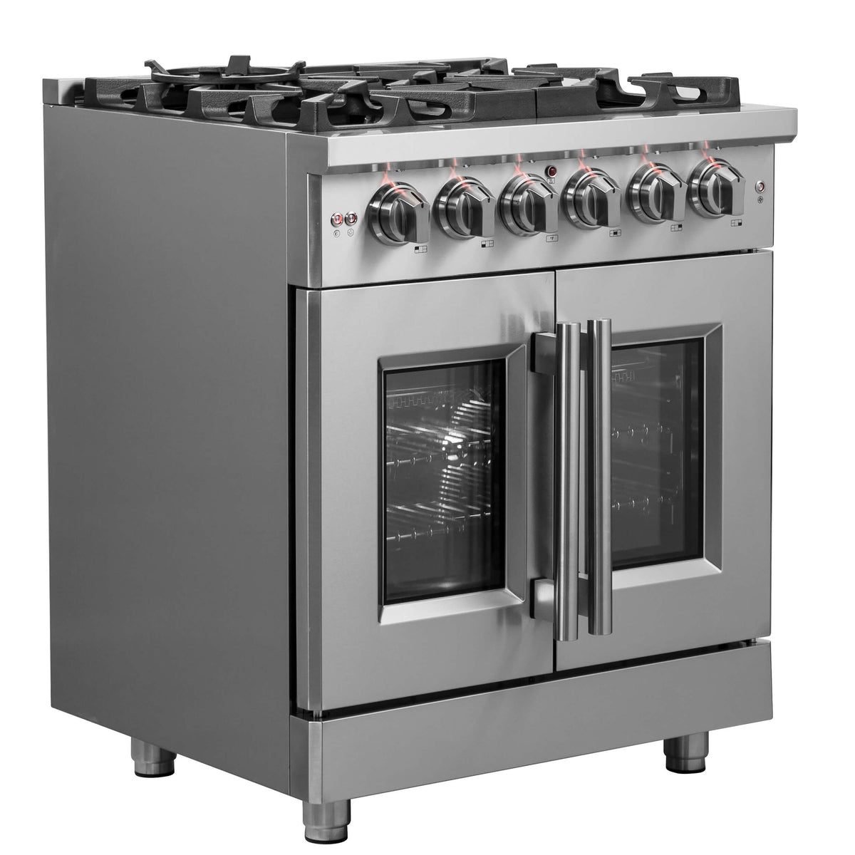 FORNO - Massimo 30″ Freestanding French Door Gas Convection Range
