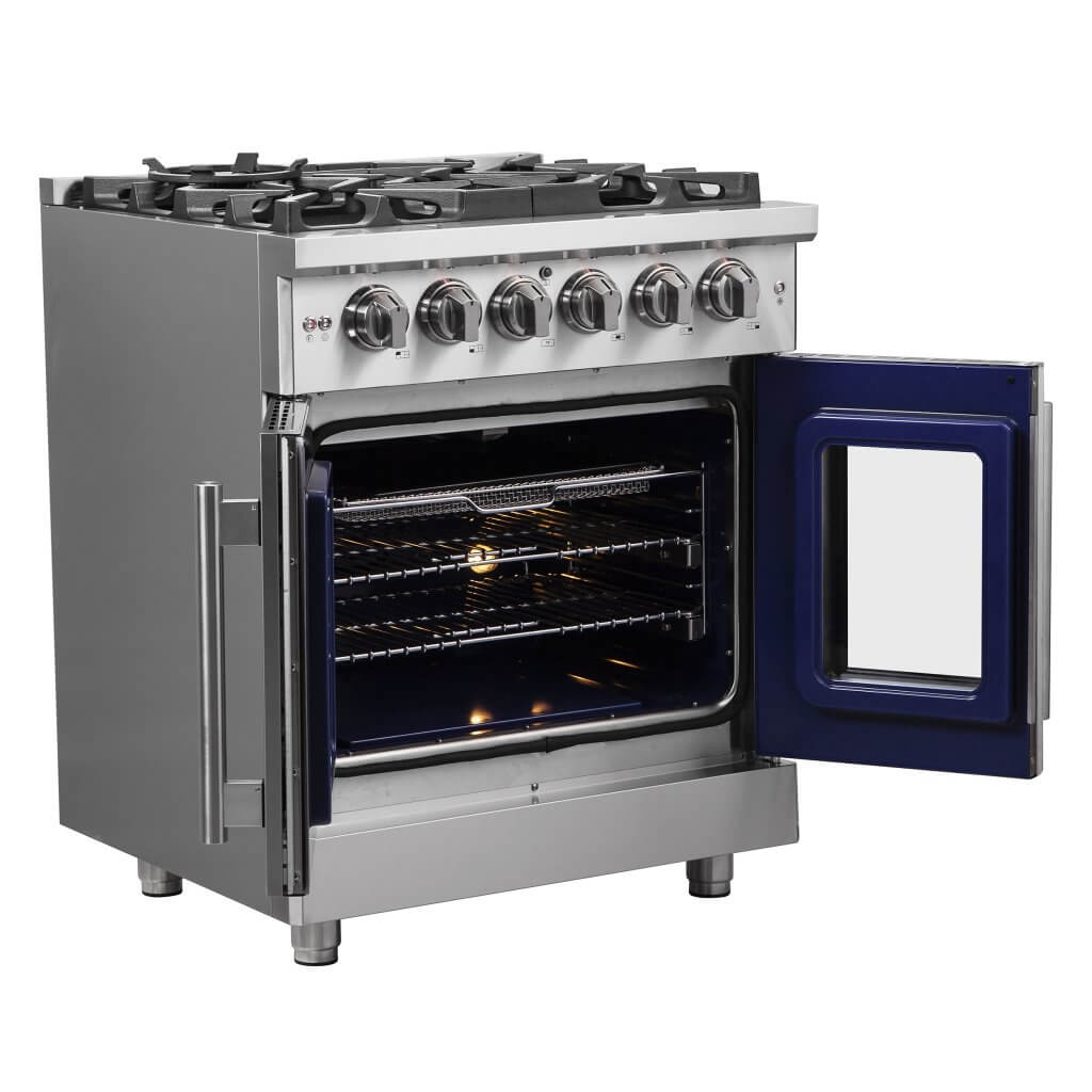 FORNO - Massimo 30″ Freestanding French Door Gas Convection Range