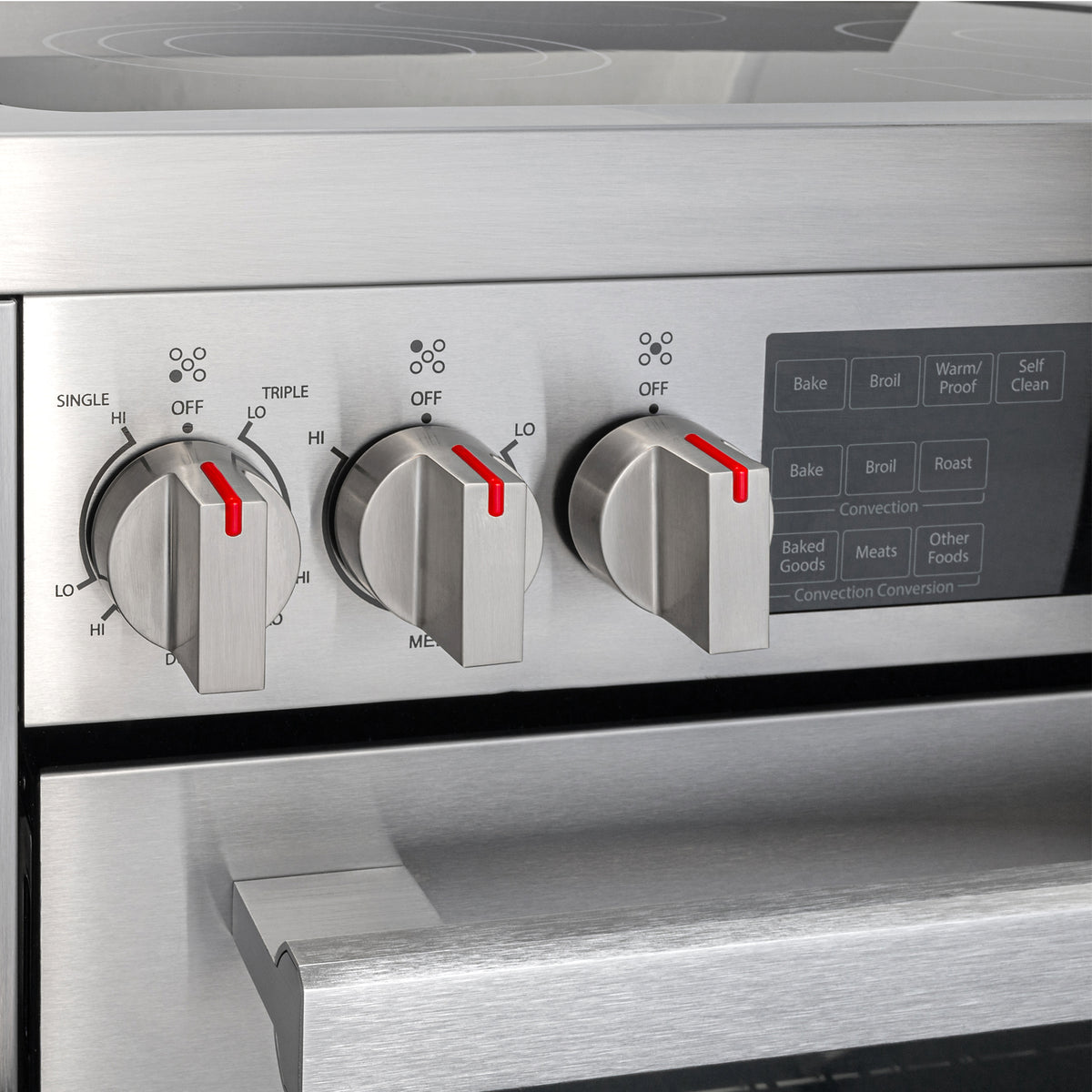 Cosmo Commercial-Style 30 in 5 cu. ft. Single Oven Electric Range with 7 Function Convection Oven in Stainless Steel